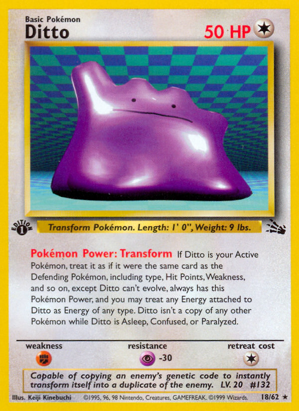 Ditto (18/62) [Fossil 1st Edition] | Event Horizon Hobbies CA