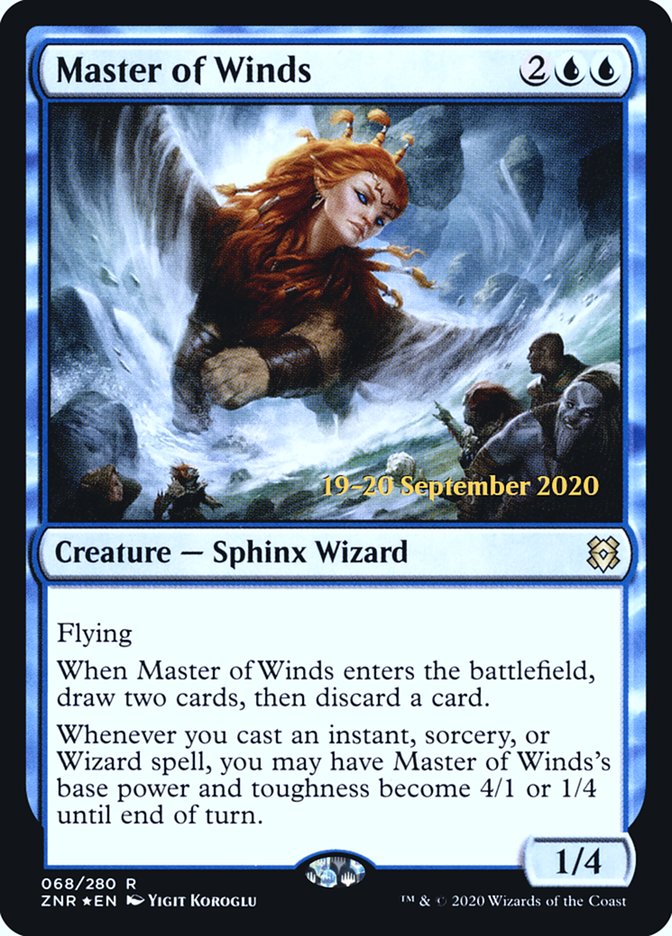 Master of Winds  [Zendikar Rising Prerelease Promos] | Event Horizon Hobbies CA