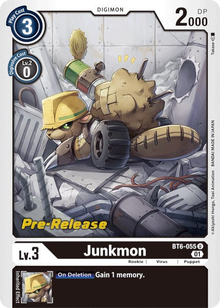 Junkmon [BT6-055] [Double Diamond Pre-Release Cards] | Event Horizon Hobbies CA