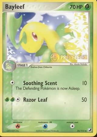 Bayleef (35/115) (Prerelease Promo) [Nintendo: Black Star Promos] | Event Horizon Hobbies CA