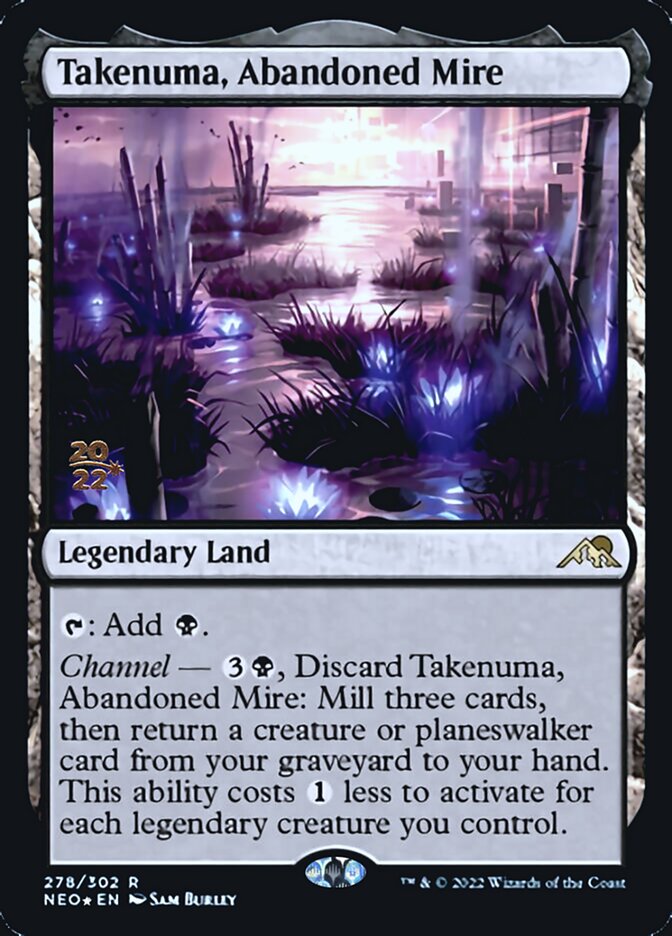 Takenuma, Abandoned Mire [Kamigawa: Neon Dynasty Prerelease Promos] | Event Horizon Hobbies CA