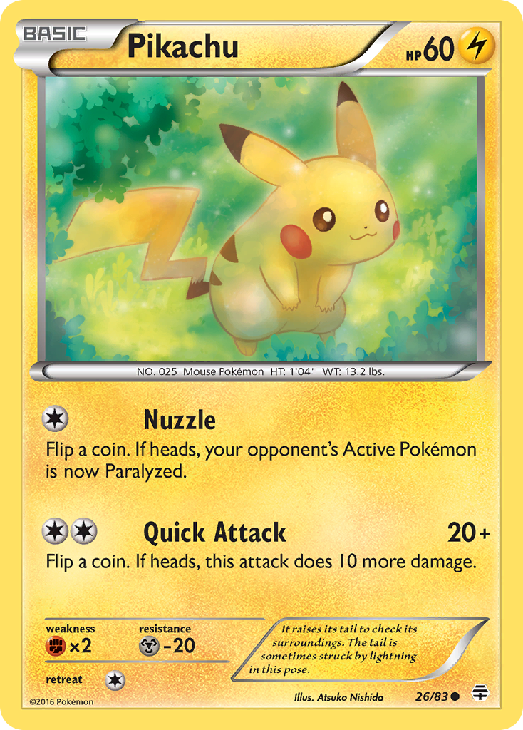 Pikachu (26/83) [XY: Generations] | Event Horizon Hobbies CA