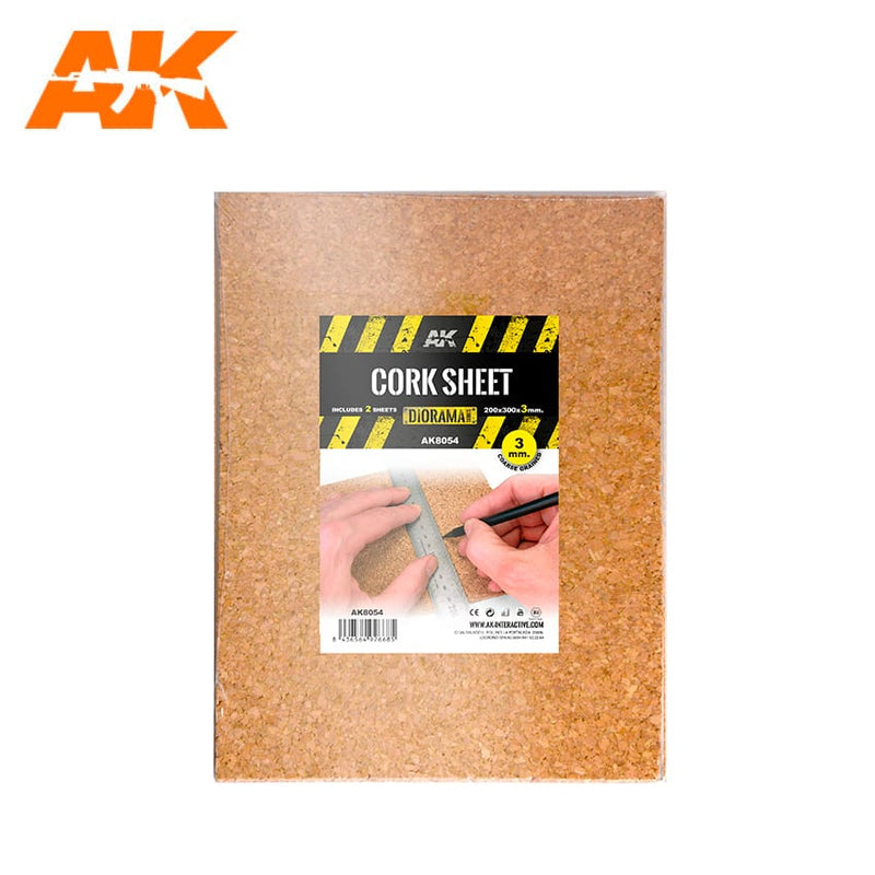 AK Interactive Cork Sheet 3mm