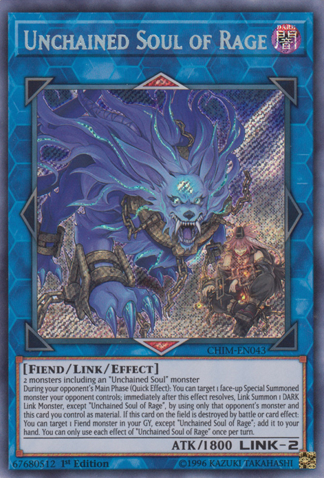 Unchained Soul of Rage [CHIM-EN043] Secret Rare | Event Horizon Hobbies CA