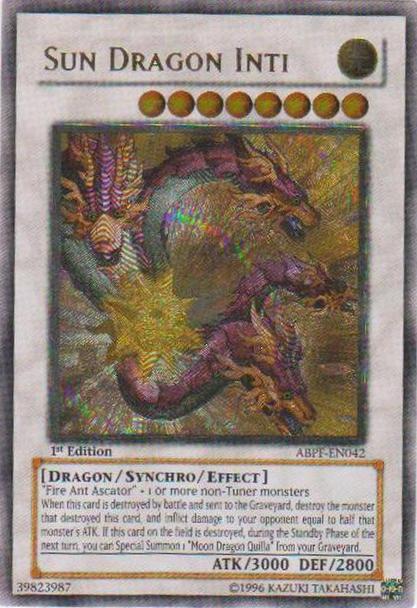 Sun Dragon Inti [ABPF-EN042] Ultimate Rare | Event Horizon Hobbies CA