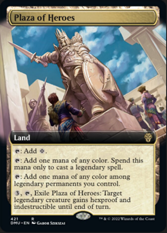 Plaza of Heroes (Extended Art) [Dominaria United] | Event Horizon Hobbies CA