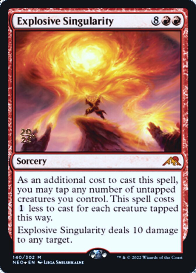 Explosive Singularity [Kamigawa: Neon Dynasty Prerelease Promos] | Event Horizon Hobbies CA