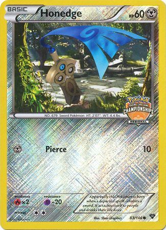 Honedge (83/146) (Regional Championship Promo) [XY: Base Set] | Event Horizon Hobbies CA