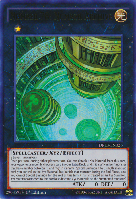 Number 78: Number Archive [DRL3-EN026] Ultra Rare | Event Horizon Hobbies CA