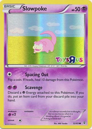 Slowpoke (32/83) (Toys R Us Promo) [XY: Generations] | Event Horizon Hobbies CA