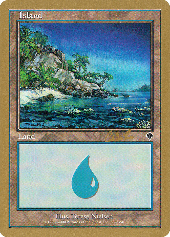 Island (cr337) (Carlos Romao) [World Championship Decks 2002] | Event Horizon Hobbies CA