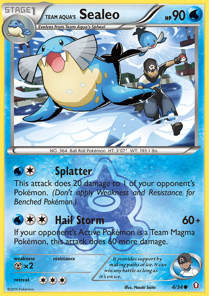 Team Aqua's Sealeo (4/34) [XY: Double Crisis] | Event Horizon Hobbies CA