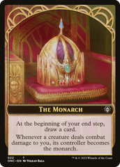 The Monarch // Golem Double-Sided Token [Phyrexia: All Will Be One Commander Tokens] | Event Horizon Hobbies CA