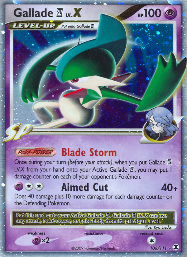 Gallade LV.X (106/111) [Platinum: Rising Rivals] | Event Horizon Hobbies CA