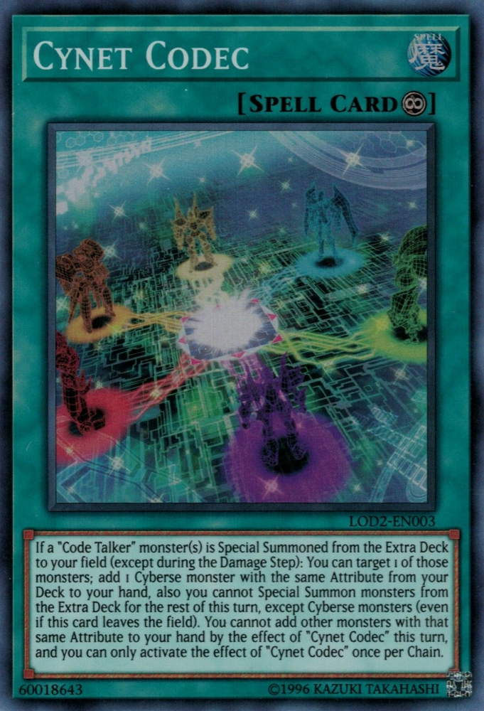 Cynet Codec (Legacy of the Duelist: Link Evolution) [LOD2-EN003] Super Rare | Event Horizon Hobbies CA