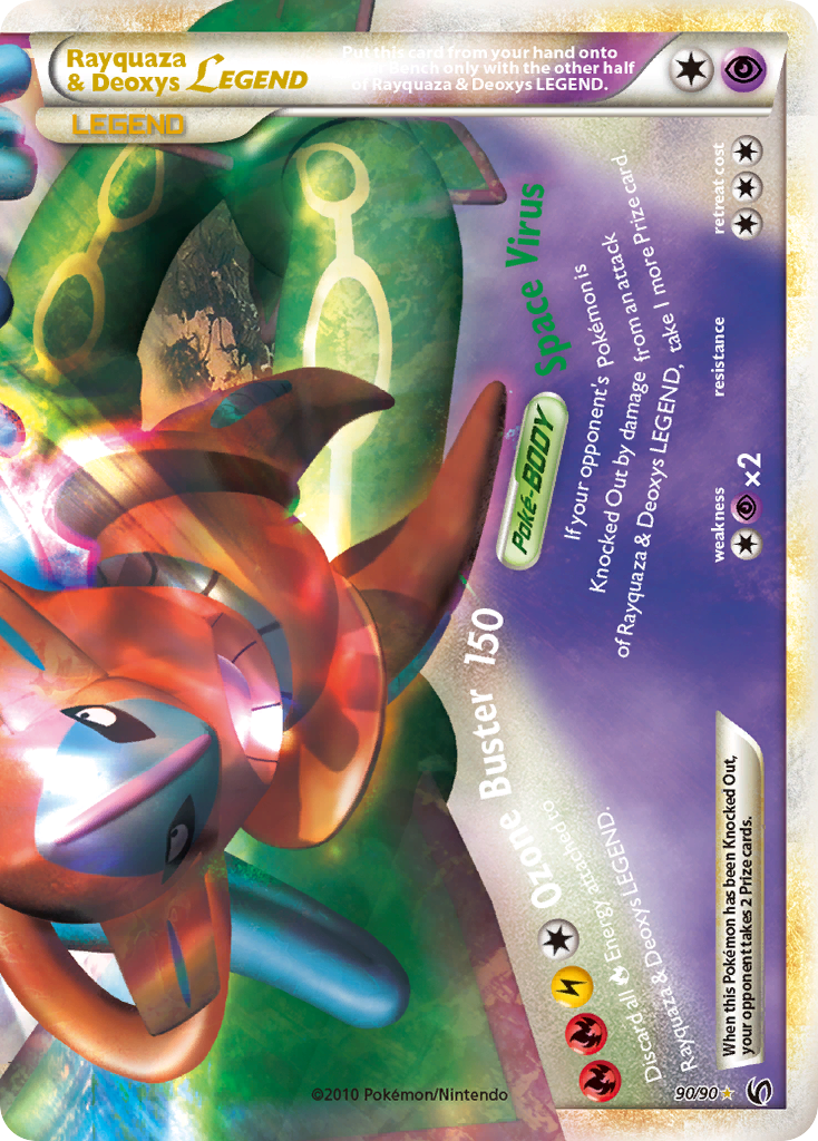 Rayquaza & Deoxys LEGEND (90/90) [HeartGold & SoulSilver: Undaunted] | Event Horizon Hobbies CA