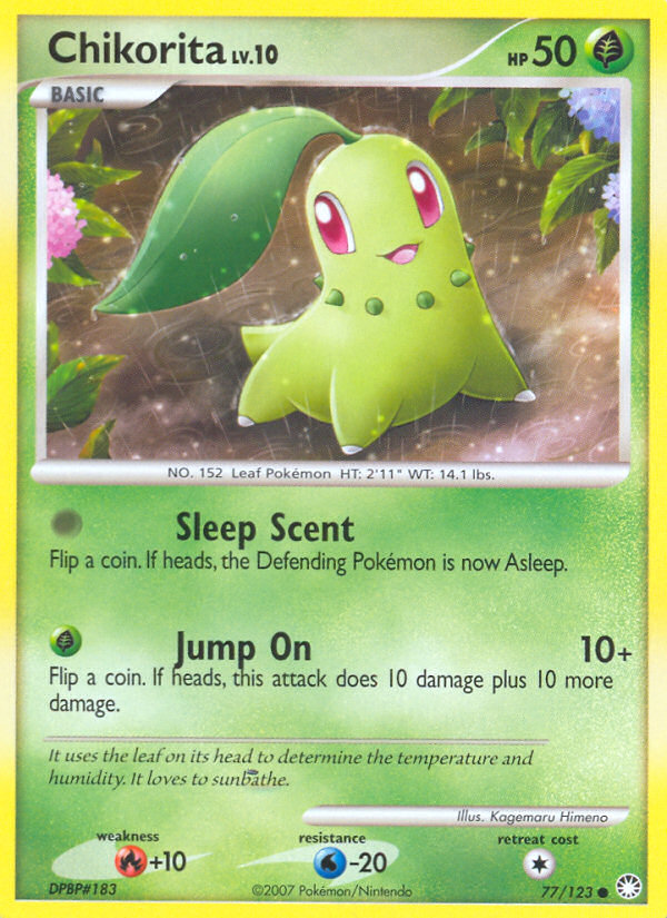 Chikorita (77/123) [Diamond & Pearl: Mysterious Treasures] | Event Horizon Hobbies CA