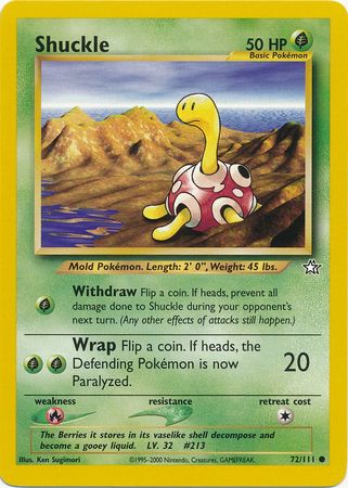 Shuckle (72/111) [Neo Genesis Unlimited] | Event Horizon Hobbies CA