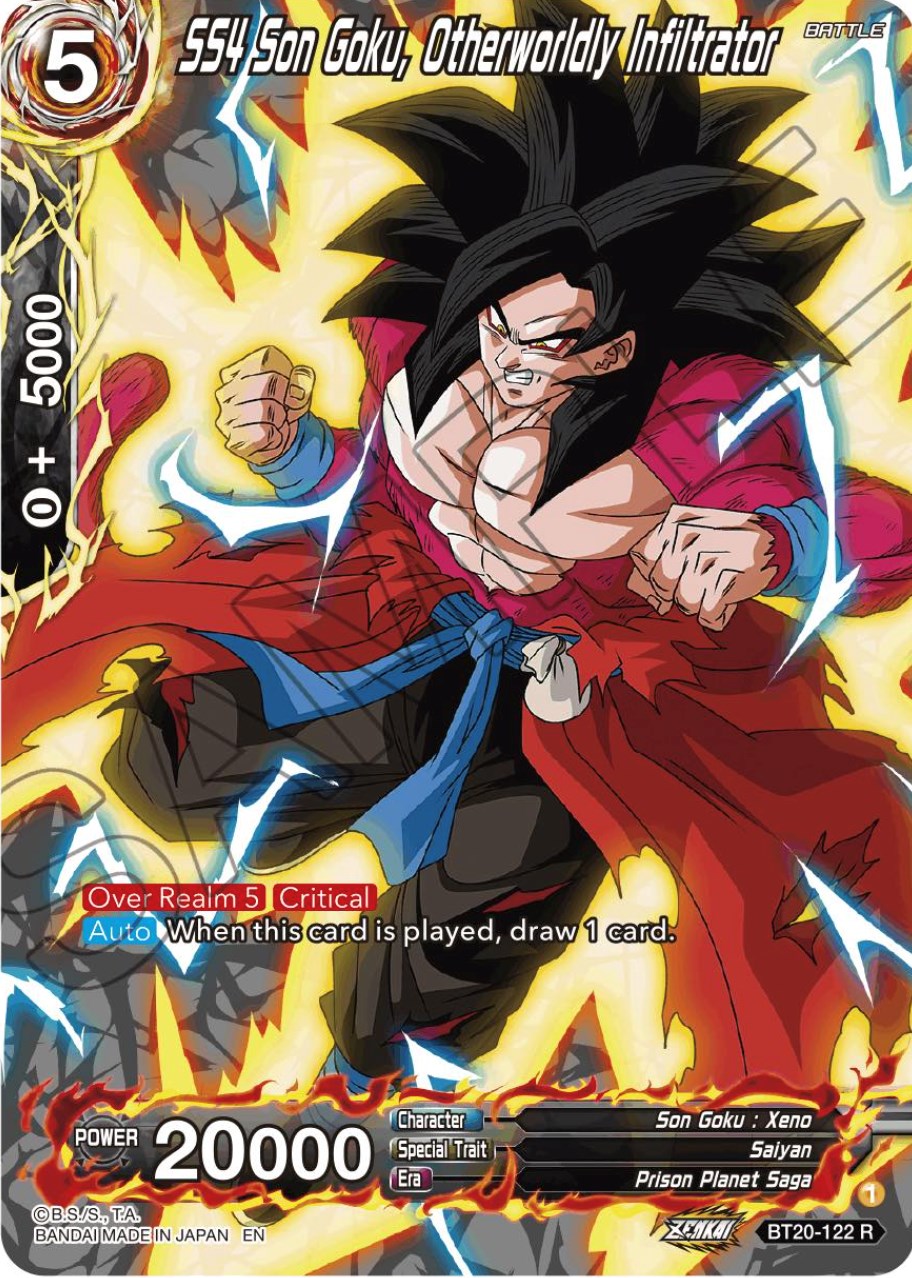 SS4 Son Goku, Otherworldly Infiltrator (Silver Foil) (BT20-122) [Power Absorbed] | Event Horizon Hobbies CA