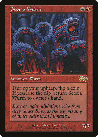 Scoria Wurm [Urza's Saga] | Event Horizon Hobbies CA