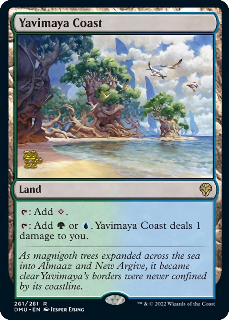 Yavimaya Coast [Dominaria United Prerelease Promos] | Event Horizon Hobbies CA