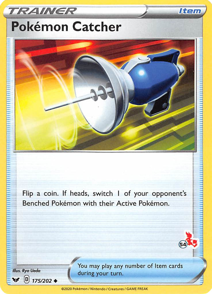 Pokemon Catcher (175/202) (Cinderace Stamp #54) [Battle Academy 2022] | Event Horizon Hobbies CA