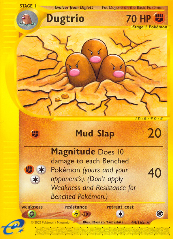 Dugtrio (44/165) [Expedition: Base Set] | Event Horizon Hobbies CA