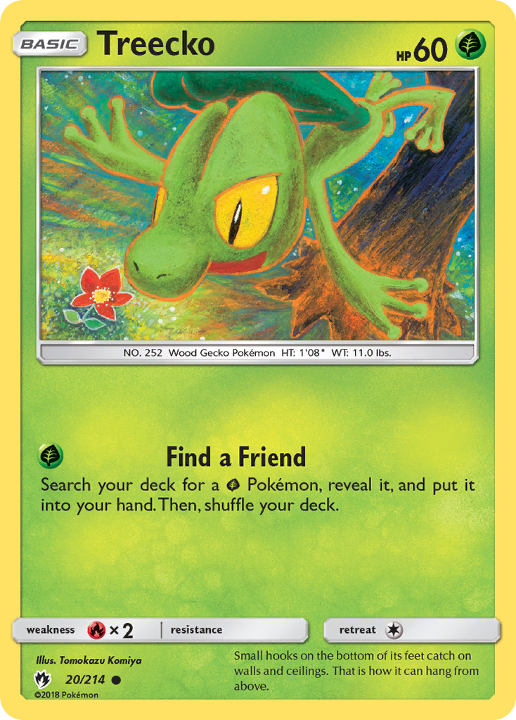 Treecko (20/214) [Sun & Moon: Lost Thunder] | Event Horizon Hobbies CA