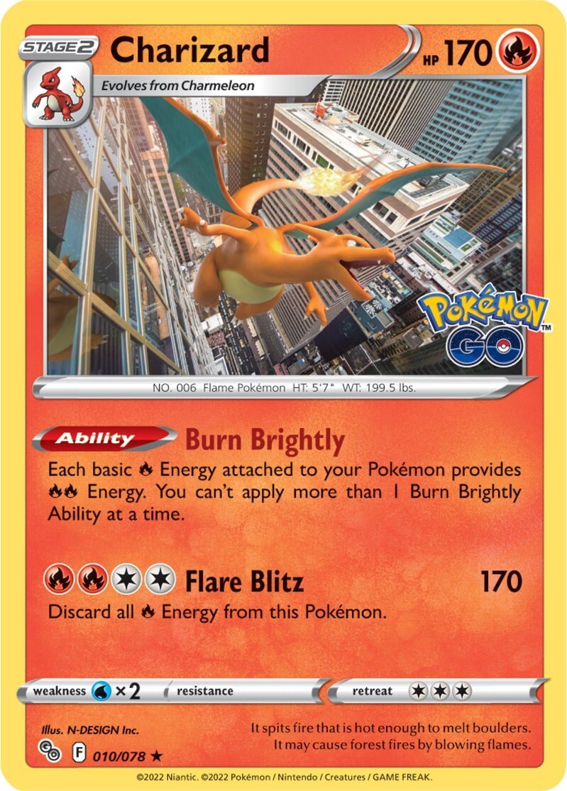 Charizard (010/078) [Pokémon GO] | Event Horizon Hobbies CA