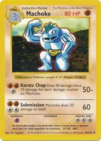 Machoke (34/102) [Base Set Shadowless Unlimited] | Event Horizon Hobbies CA