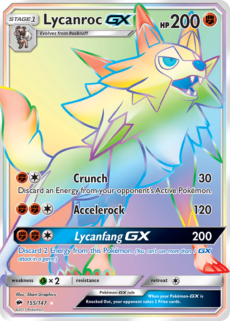 Lycanroc GX (155/147) [Sun & Moon: Burning Shadows] | Event Horizon Hobbies CA