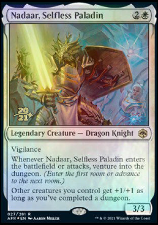 Nadaar, Selfless Paladin [Dungeons & Dragons: Adventures in the Forgotten Realms Prerelease Promos] | Event Horizon Hobbies CA