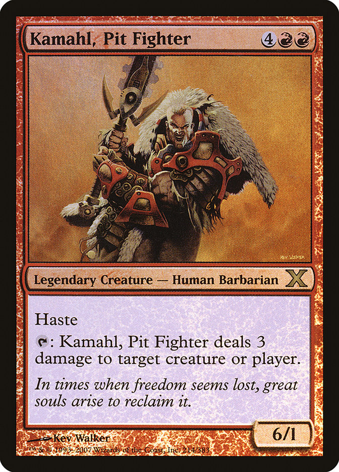 Kamahl, Pit Fighter (Premium Foil) [Tenth Edition] | Event Horizon Hobbies CA