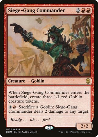 Siege-Gang Commander [Dominaria Promos] | Event Horizon Hobbies CA