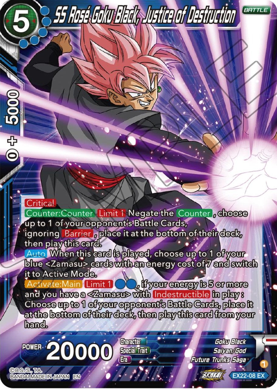 SS Rose Goku Black, Justice of Destruction (EX22-08) [Ultimate Deck 2023] | Event Horizon Hobbies CA