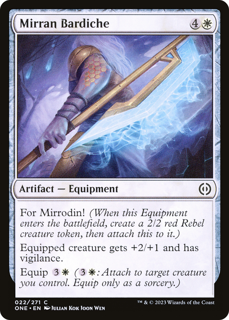 Mirran Bardiche [Phyrexia: All Will Be One] | Event Horizon Hobbies CA