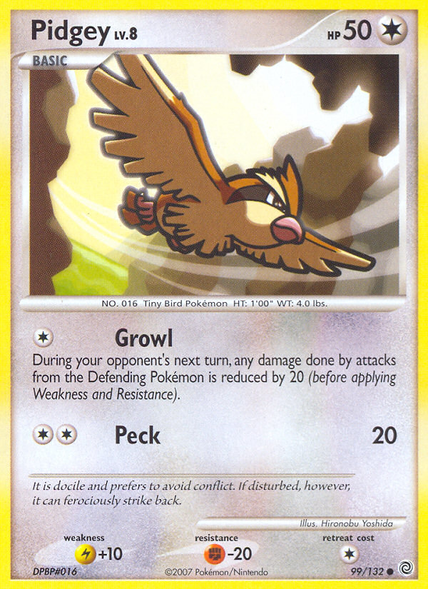 Pidgey (99/132) [Diamond & Pearl: Secret Wonders] | Event Horizon Hobbies CA