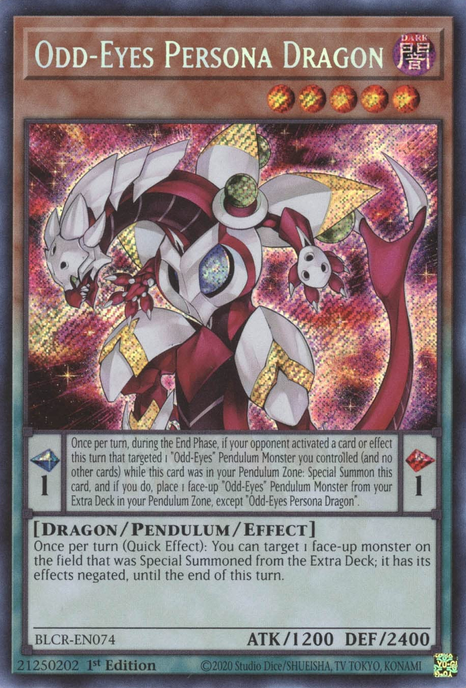 Odd-Eyes Persona Dragon [BLCR-EN074] Secret Rare | Event Horizon Hobbies CA