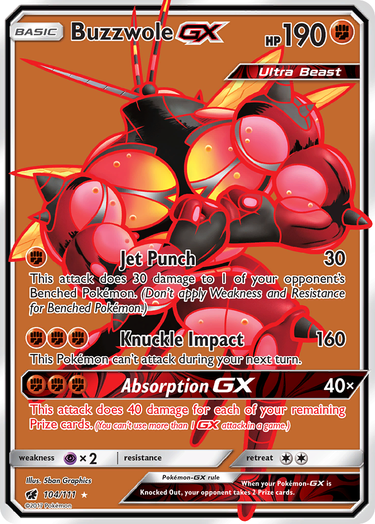 Buzzwole GX (104/111) [Sun & Moon: Crimson Invasion] | Event Horizon Hobbies CA