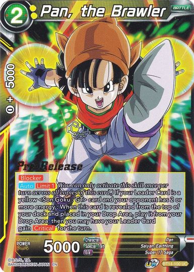 Pan, the Brawler (BT14-100) [Cross Spirits Prerelease Promos] | Event Horizon Hobbies CA