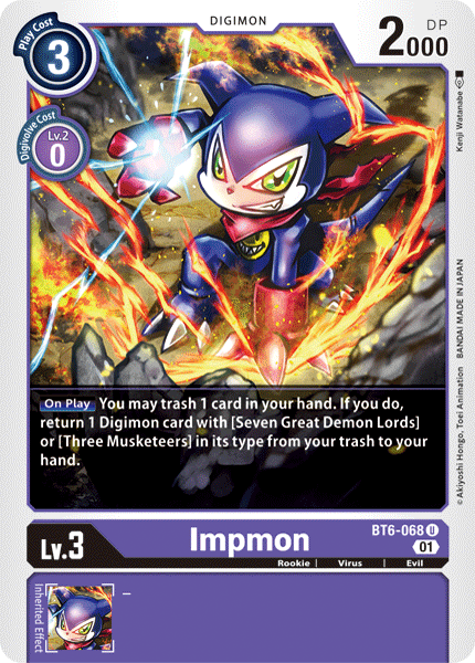 Impmon [BT6-068] [Double Diamond] | Event Horizon Hobbies CA