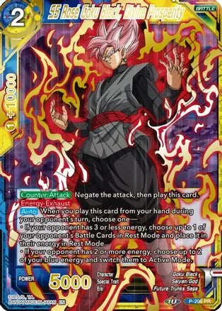 SS Rose Goku Black, Divine Prosperity (Gold Stamped) (P-206) [Mythic Booster] | Event Horizon Hobbies CA