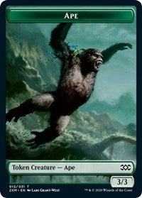 Ape // Elemental Double-sided Token [Double Masters Tokens] | Event Horizon Hobbies CA