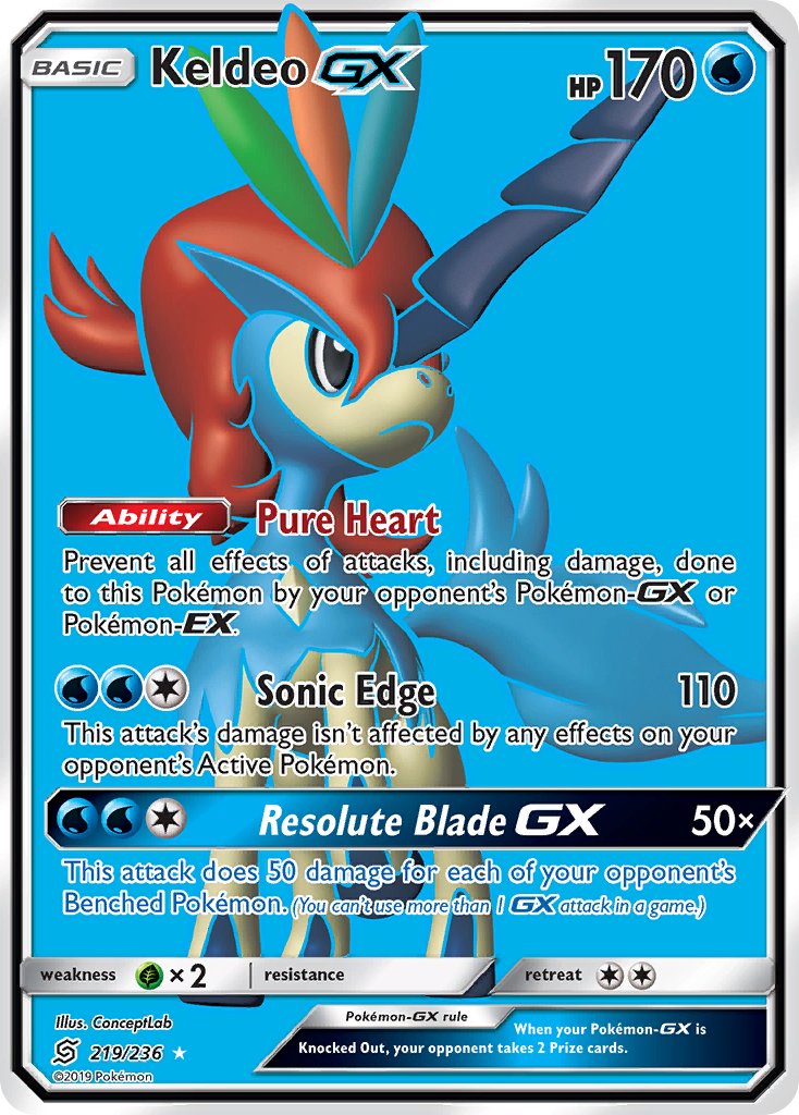 Keldeo GX (219/236) [Sun & Moon: Unified Minds] | Event Horizon Hobbies CA