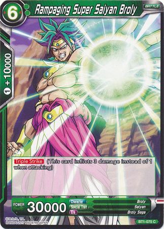 Rampaging Super Saiyan Broly (BT1-075) [Galactic Battle] | Event Horizon Hobbies CA