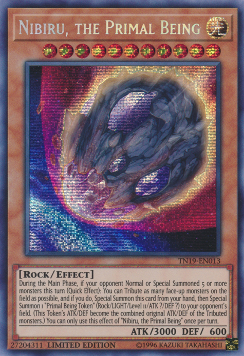 Nibiru, the Primal Being [TN19-EN013] Prismatic Secret Rare | Event Horizon Hobbies CA