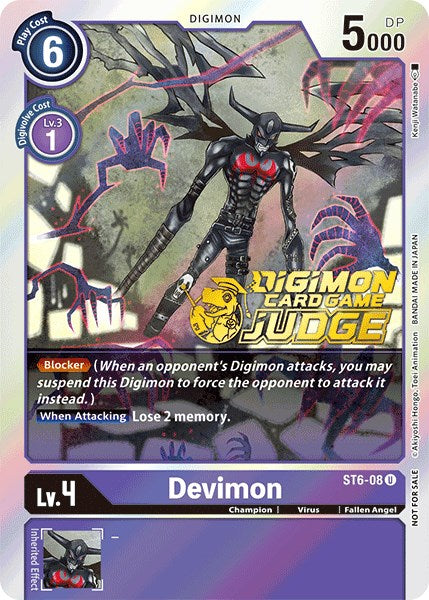 Devimon [ST6-08] (Judge Pack 1) [Starter Deck: Venomous Violet] | Event Horizon Hobbies CA