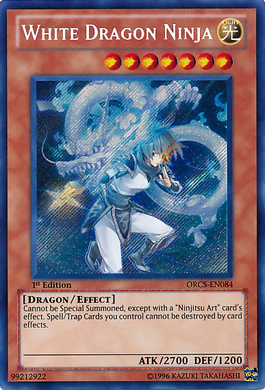 White Dragon Ninja [ORCS-EN084] Secret Rare | Event Horizon Hobbies CA