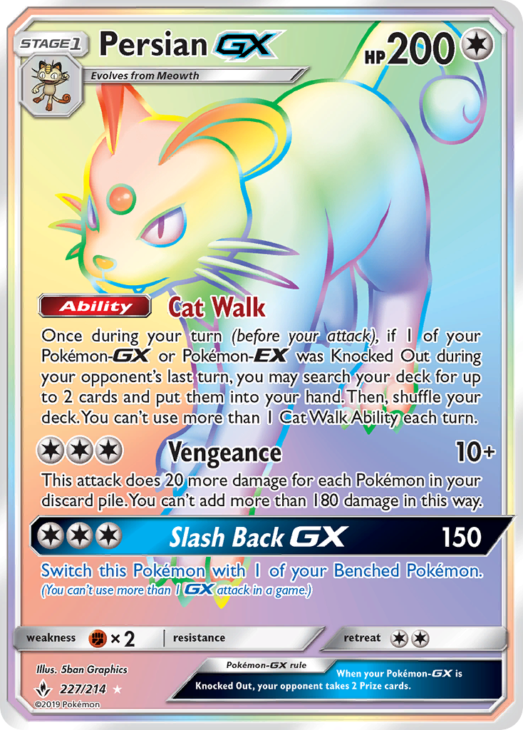 Persian GX (227/214) [Sun & Moon: Unbroken Bonds] | Event Horizon Hobbies CA