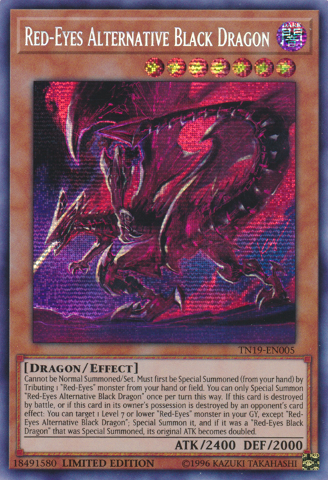 Red-Eyes Alternative Black Dragon [TN19-EN005] Prismatic Secret Rare | Event Horizon Hobbies CA